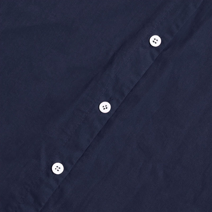 Koszula damska z bawełny i lnu Buddha Stones Summer Casual Plain Breasted Collared Short Sleeve - image 3