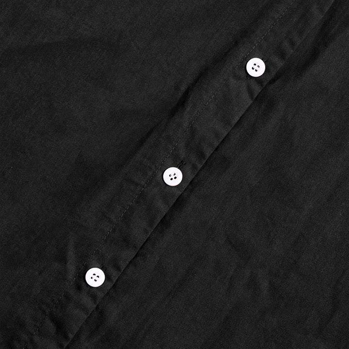 Koszula damska z bawełny i lnu Buddha Stones Summer Casual Plain Breasted Collared Short Sleeve - image 9