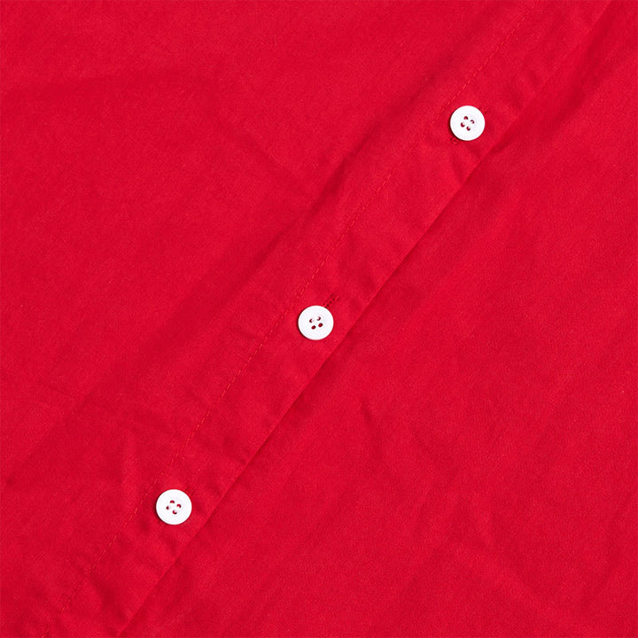 Koszula damska z bawełny i lnu Buddha Stones Summer Casual Plain Breasted Collared Short Sleeve - image 15