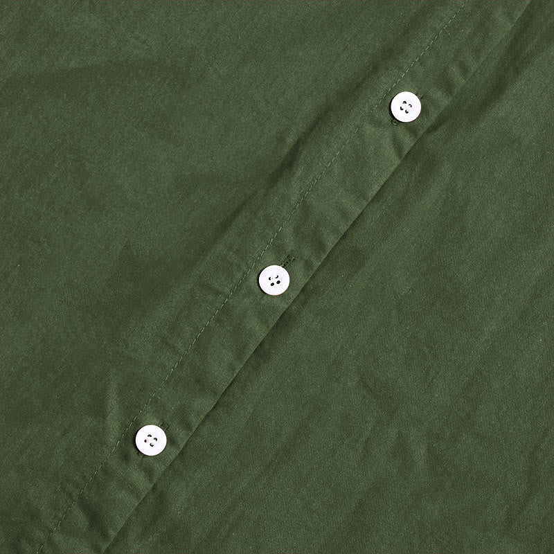 Koszula damska z bawełny i lnu Buddha Stones Summer Casual Plain Breasted Collared Short Sleeve - image 21