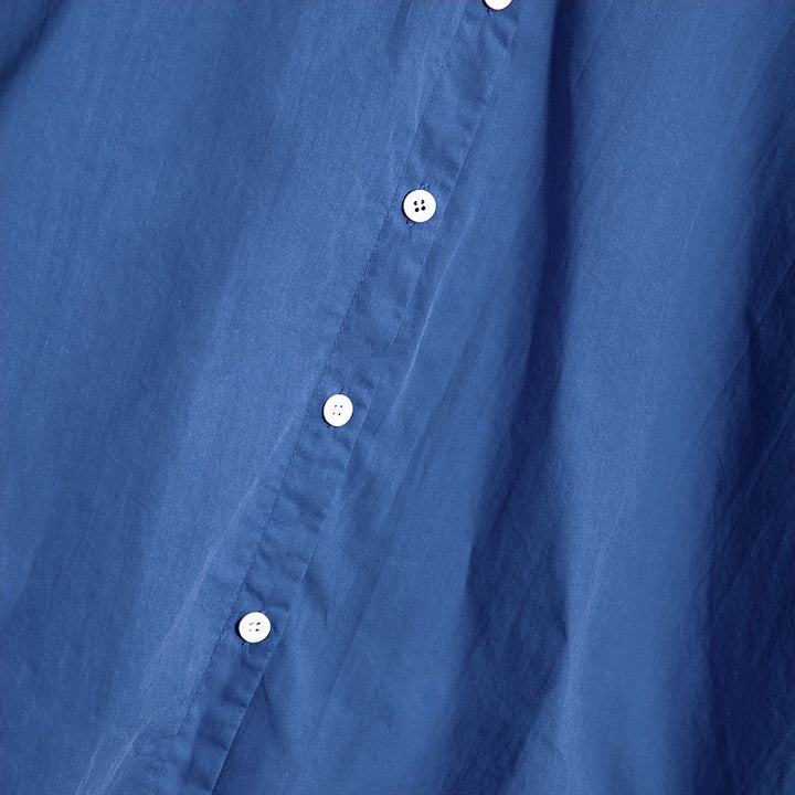 Koszula damska z bawełny i lnu Buddha Stones Summer Casual Plain Breasted Collared Short Sleeve - image 28