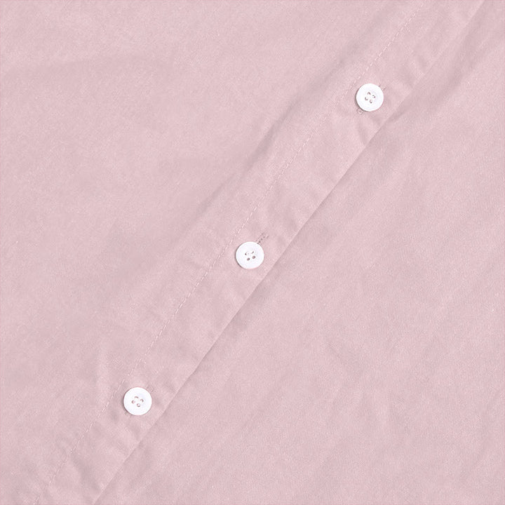 Koszula damska z bawełny i lnu Buddha Stones Summer Casual Plain Breasted Collared Short Sleeve - image 39