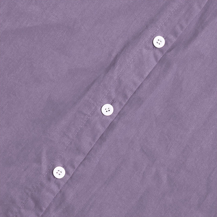 Koszula damska z bawełny i lnu Buddha Stones Summer Casual Plain Breasted Collared Short Sleeve - image 45