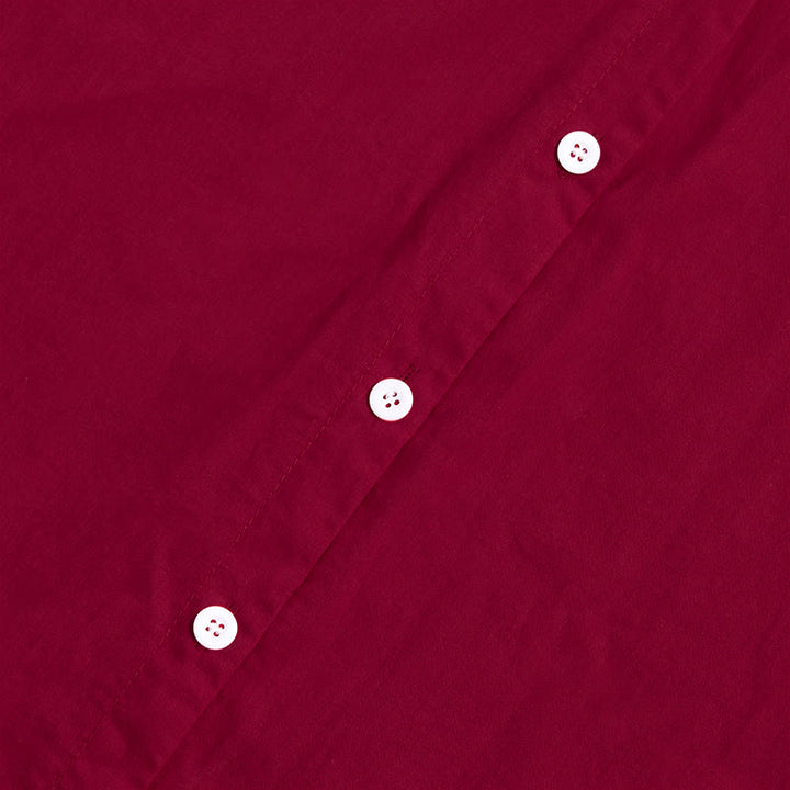 Koszula damska z bawełny i lnu Buddha Stones Summer Casual Plain Breasted Collared Short Sleeve - image 69