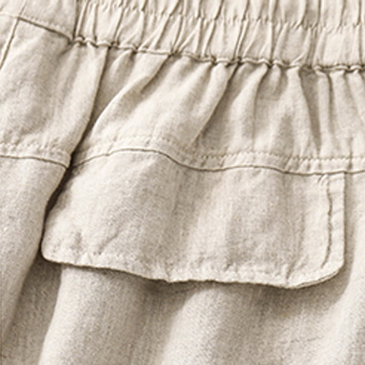 Damskie szorty z elastycznymi, prostymi nogawkami i kieszeniami Buddha Stones Summer Casual Plain - image 20