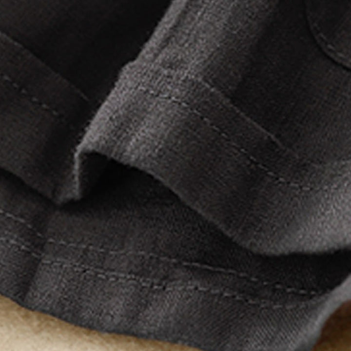 Buddha Stones Letnie swobodne gładkie bawełniane lniane damskie elastyczne proste szorty z kieszeniami - image 22