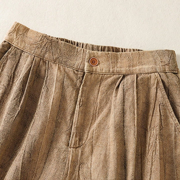 Buddha Stones Letnie Casualowe Spodenki Damskie Z Kieszeniami Z Tie-Dye Z Gładkiej Bawełny - image 7