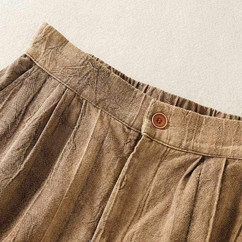 Buddha Stones Letnie Casualowe Spodenki Damskie Z Kieszeniami Z Tie-Dye Z Gładkiej Bawełny - image 3