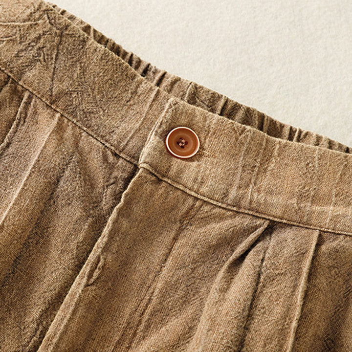 Buddha Stones Letnie Casualowe Spodenki Damskie Z Kieszeniami Z Tie-Dye Z Gładkiej Bawełny - image 2