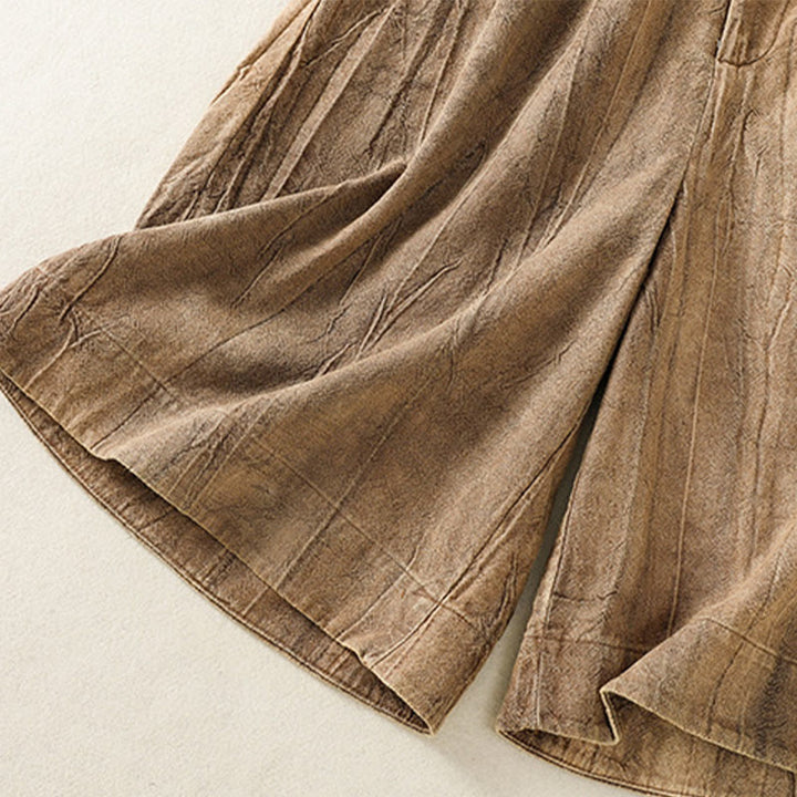 Buddha Stones Letnie Casualowe Spodenki Damskie Z Kieszeniami Z Tie-Dye Z Gładkiej Bawełny - image 5