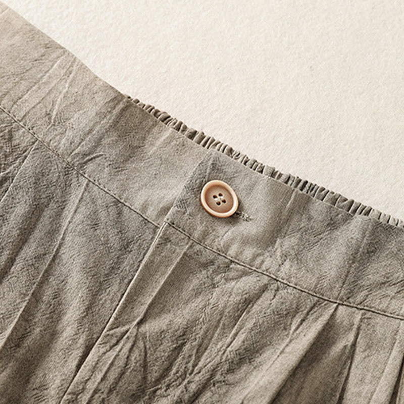 Buddha Stones Letnie Casualowe Spodenki Damskie Z Kieszeniami Z Tie-Dye Z Gładkiej Bawełny - image 12