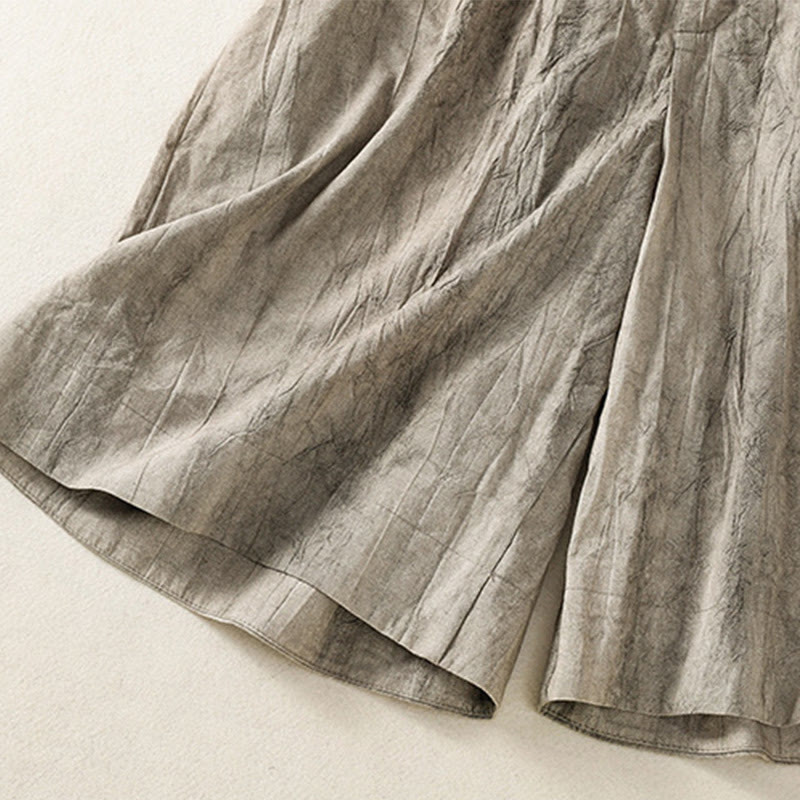 Buddha Stones Letnie Casualowe Spodenki Damskie Z Kieszeniami Z Tie-Dye Z Gładkiej Bawełny - image 15