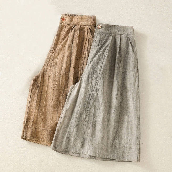 Buddha Stones Letnie Casualowe Spodenki Damskie Z Kieszeniami Z Tie-Dye Z Gładkiej Bawełny - image 18