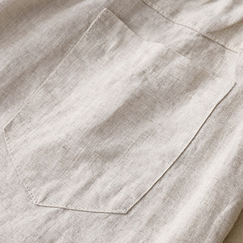 Buddha Stones Letnie Casualowe Guziki Gładka Bawełna Damskie Szorty Z Kieszeniami - image 11