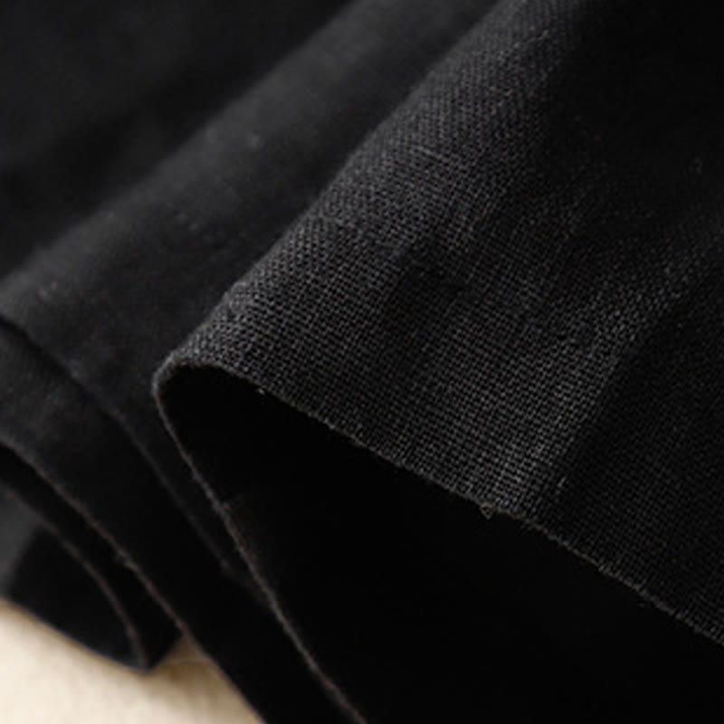 Buddha Stones Letnie Casualowe Guziki Gładka Bawełna Damskie Szorty Z Kieszeniami - image 21