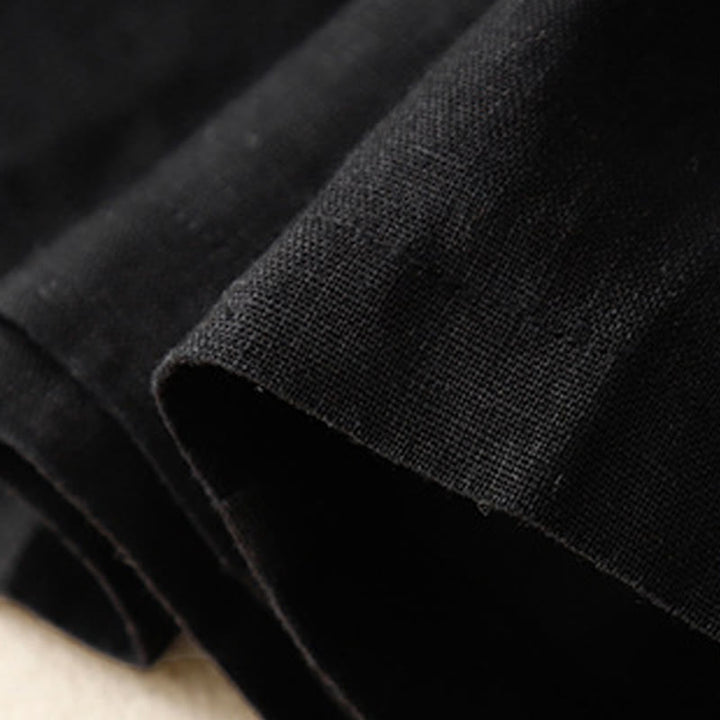 Buddha Stones Letnie Casualowe Guziki Gładka Bawełna Damskie Szorty Z Kieszeniami - image 21