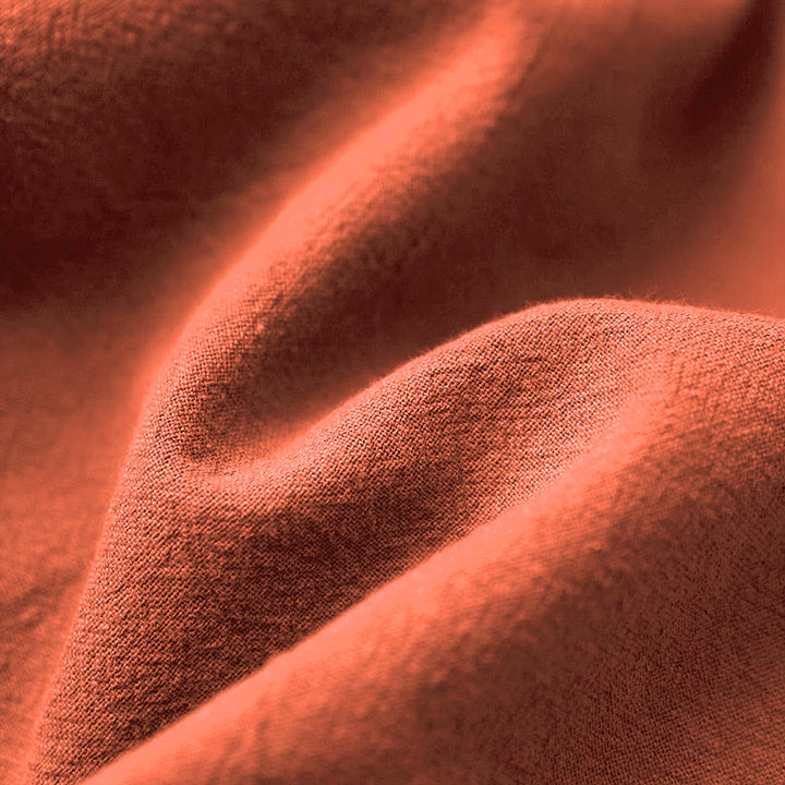 Buddha Stones Casual Lato Czysty Kolor Żakard Guziki Okrągły Dekolt Bawełna Damska Koszulka Z Krótkim Rękawem - image 49