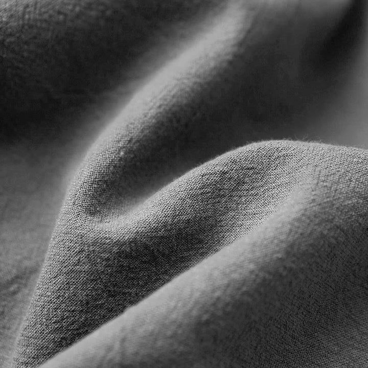 Buddha Stones Casual Lato Czysty Kolor Żakard Guziki Okrągły Dekolt Bawełna Damska Koszulka Z Krótkim Rękawem - image 59