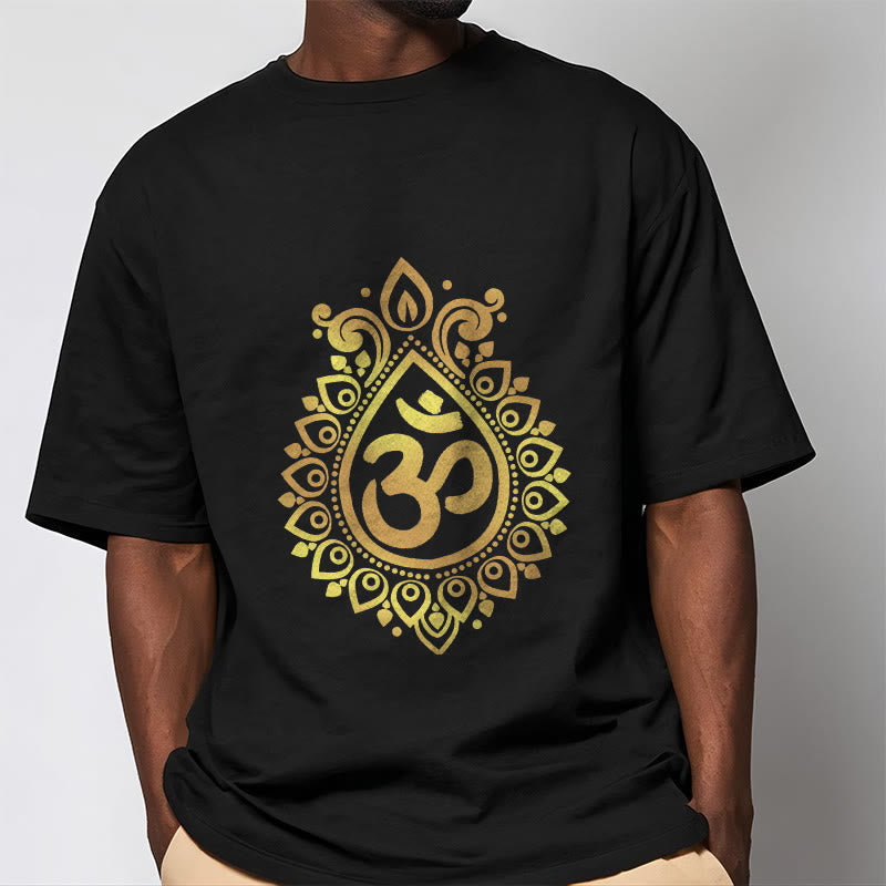 Koszulka z nadrukiem Buddha Stones Water Drop OM Design - image 1
