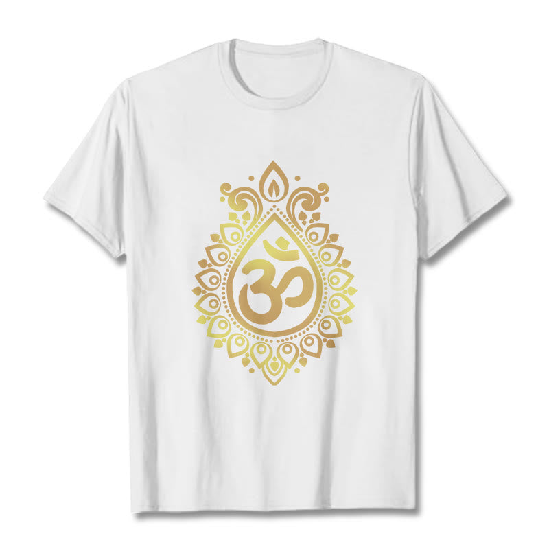 Koszulka z nadrukiem Buddha Stones Water Drop OM Design - Biały - 2XL - image 5