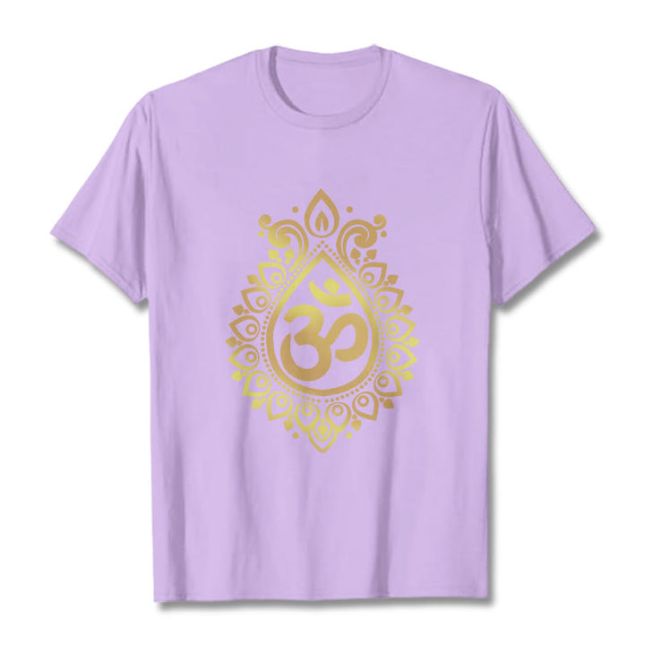 Koszulka z nadrukiem Buddha Stones Water Drop OM Design - Śliwka - 2XL - image 16