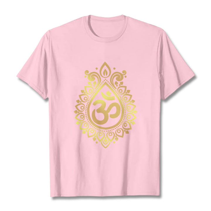 Koszulka z nadrukiem Buddha Stones Water Drop OM Design - Jasnoróżowy - 2XL - image 12