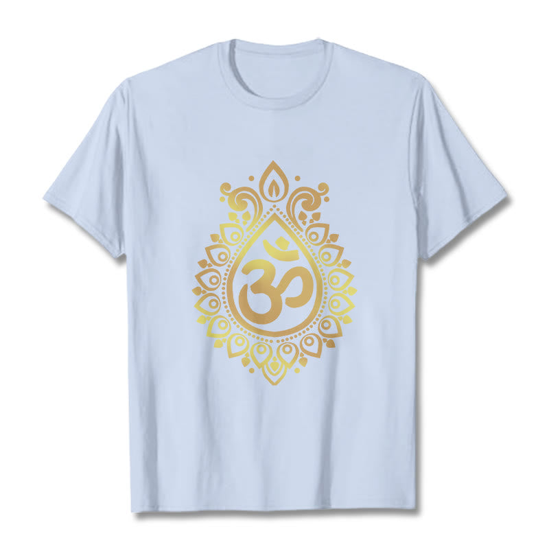 Koszulka z nadrukiem Buddha Stones Water Drop OM Design - Jasnoniebieski - 2XL - image 18