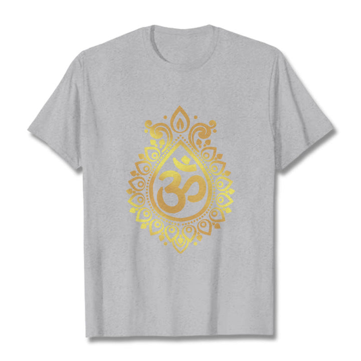 Koszulka z nadrukiem Buddha Stones Water Drop OM Design - Jasnoszary - 2XL - image 19