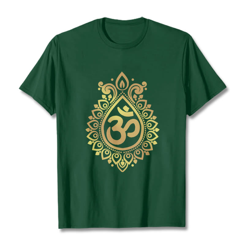 Koszulka z nadrukiem Buddha Stones Water Drop OM Design - ForestGreen - 2XL - image 10