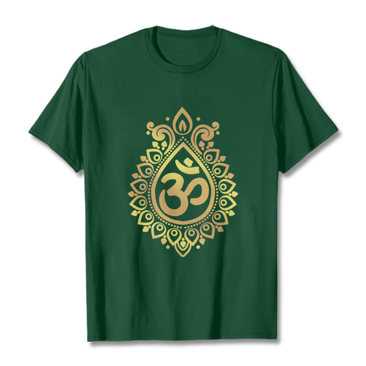 Koszulka z nadrukiem Buddha Stones Water Drop OM Design - ForestGreen - 2XL - image 10