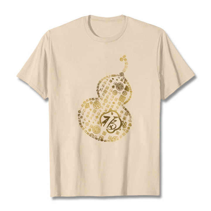 Koszulka z nadrukiem Buddha Stones Gourd Fu Charakter T-shirt - For - 2XL - image 8