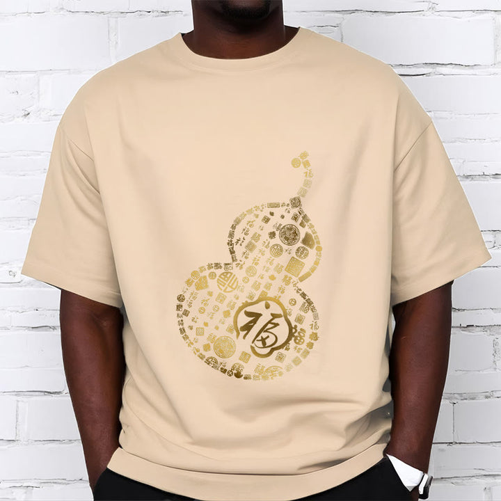 Koszulka z nadrukiem Buddha Stones Gourd Fu Charakter T-shirt - image 9