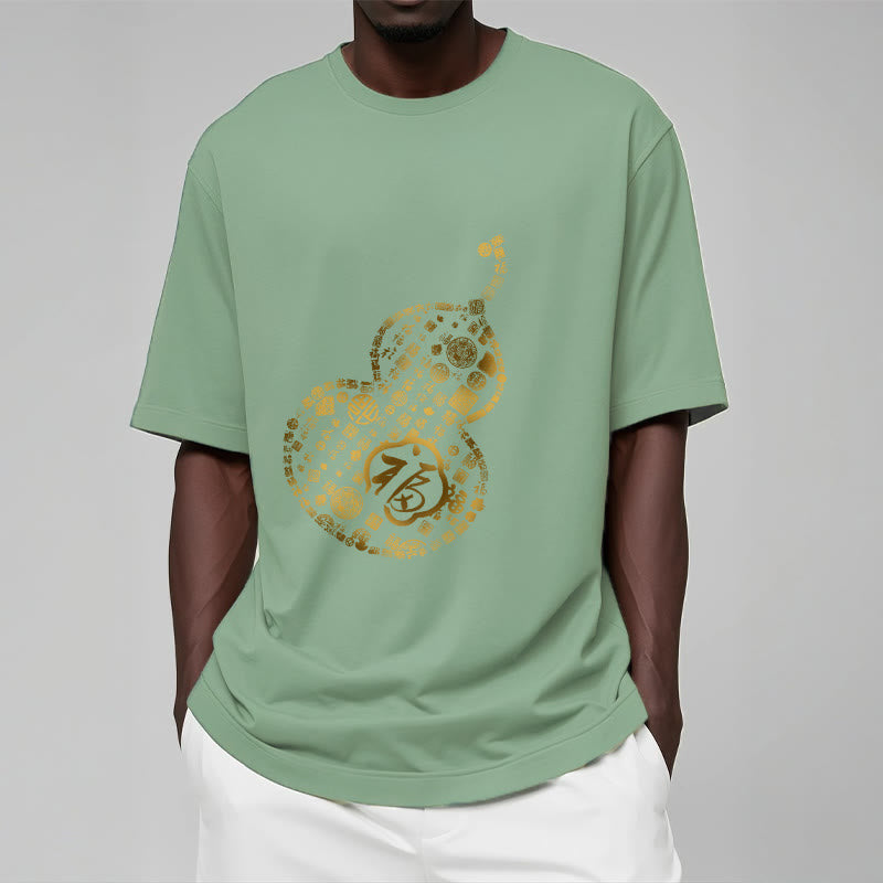Koszulka z nadrukiem Buddha Stones Gourd Fu Charakter T-shirt - image 15