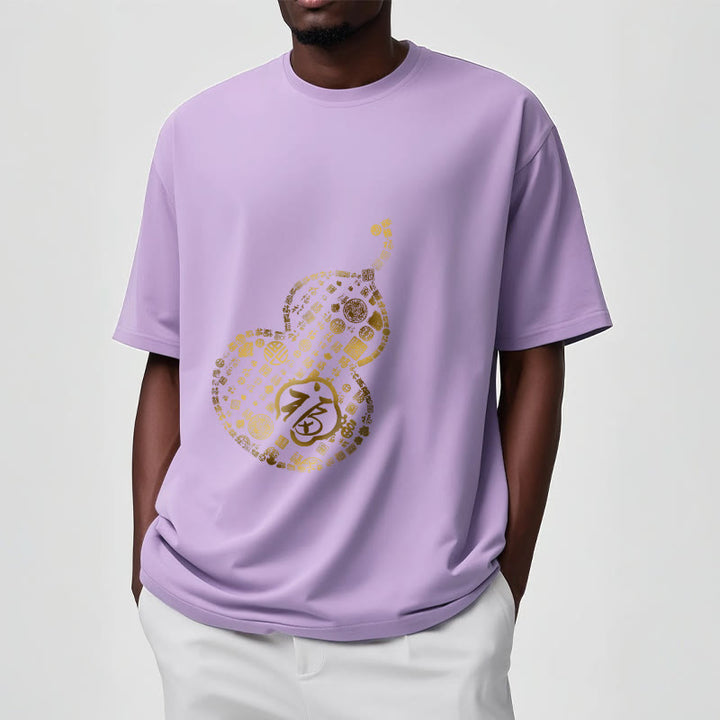 Koszulka z nadrukiem Buddha Stones Gourd Fu Charakter T-shirt - image 17