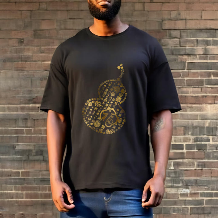 Koszulka z nadrukiem Buddha Stones Gourd Fu Charakter T-shirt - image 2