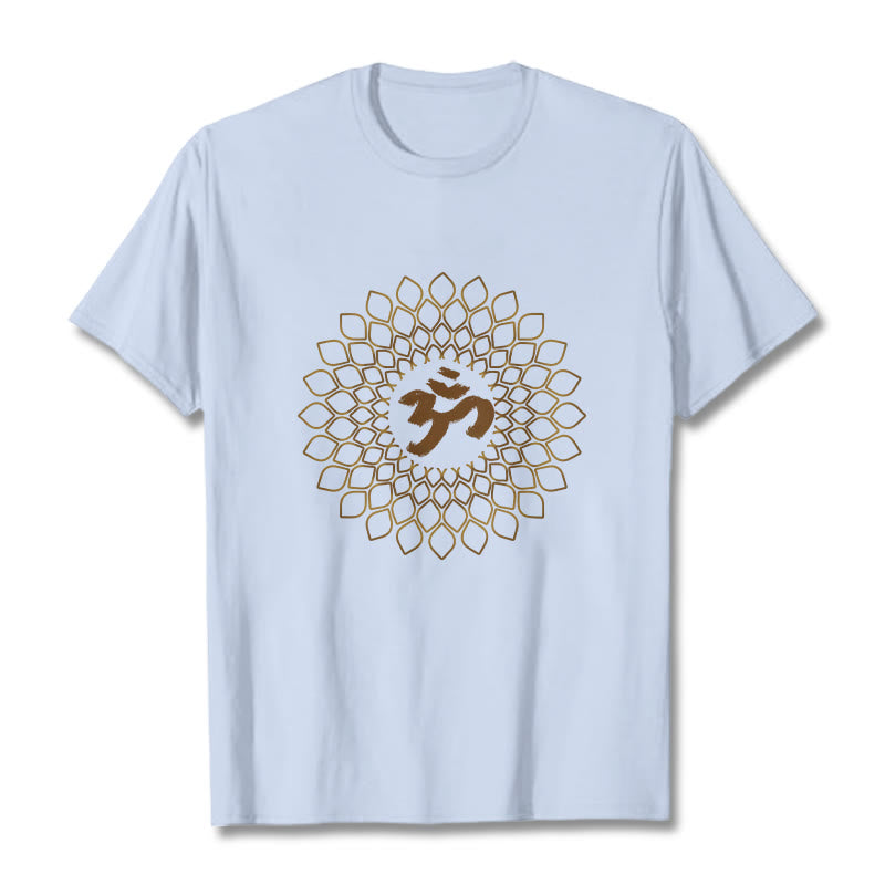 Koszulka z nadrukiem Buddha Stones Rhombus OM Design - Jasnoniebieski - 2XL - image 18