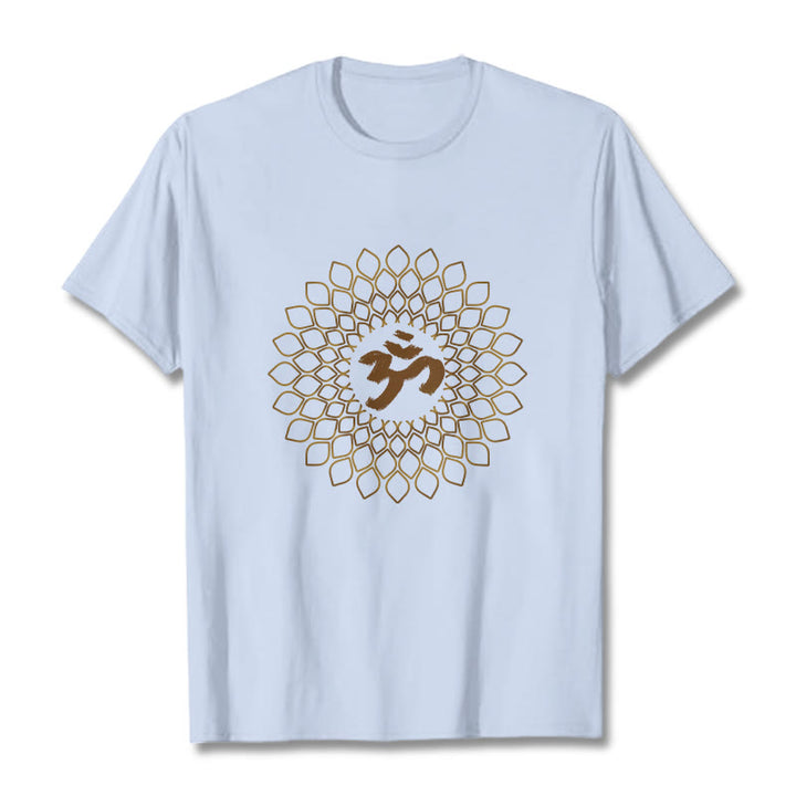 Koszulka z nadrukiem Buddha Stones Rhombus OM Design - Jasnoniebieski - 2XL - image 18