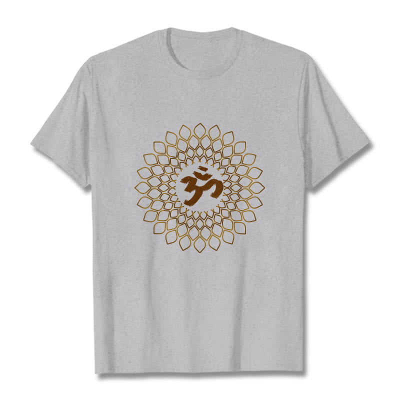 Koszulka z nadrukiem Buddha Stones Rhombus OM Design - Jasnoszary - 2XL - image 19