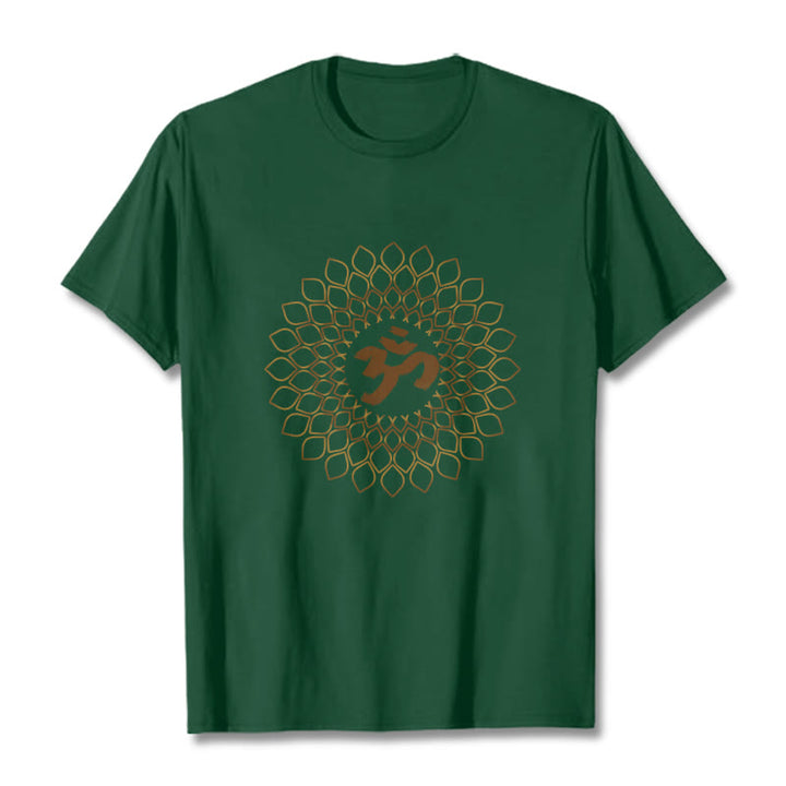 Koszulka z nadrukiem Buddha Stones Rhombus OM Design - ForestGreen - 2XL - image 10