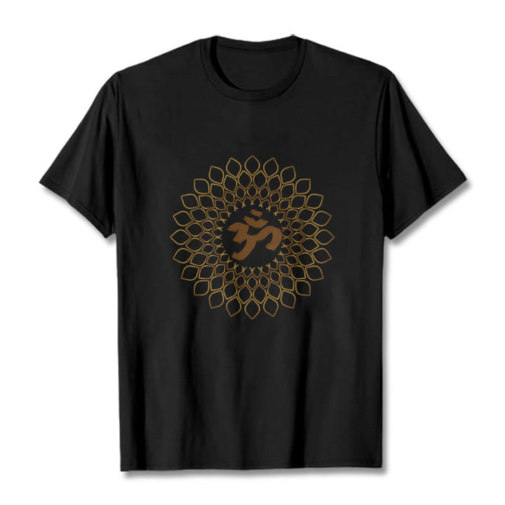 Koszulka z nadrukiem Buddha Stones Rhombus OM Design - Czarny - 2XL - image 4