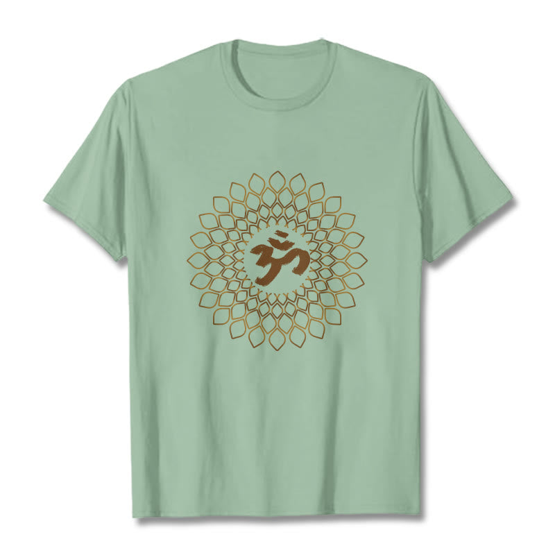 Koszulka z nadrukiem Buddha Stones Rhombus OM Design - PaleGreen - 2XL - image 15