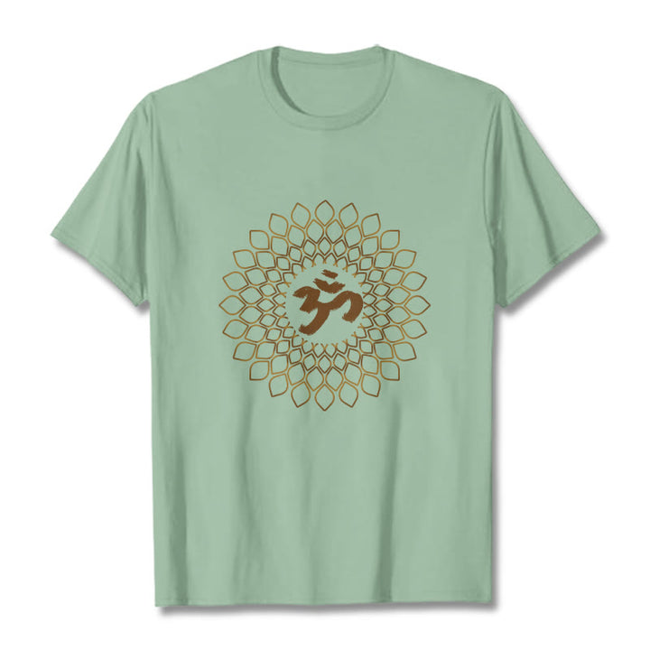Koszulka z nadrukiem Buddha Stones Rhombus OM Design - PaleGreen - 2XL - image 14