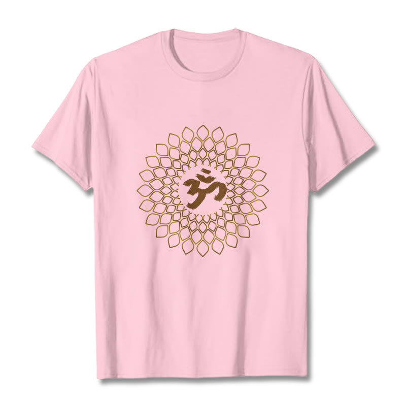 Koszulka z nadrukiem Buddha Stones Rhombus OM Design - Jasnoróżowy - 2XL - image 12