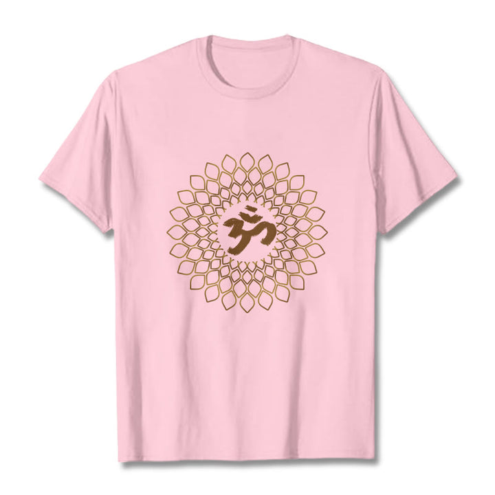 Koszulka z nadrukiem Buddha Stones Rhombus OM Design - Jasnoróżowy - 2XL - image 12