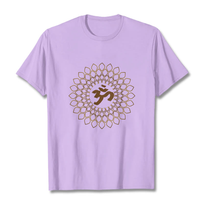 Koszulka z nadrukiem Buddha Stones Rhombus OM Design - Śliwka - 2XL - image 16