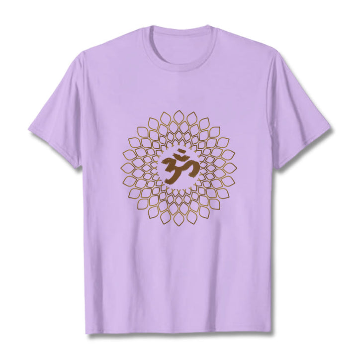 Koszulka z nadrukiem Buddha Stones Rhombus OM Design - Śliwka - 2XL - image 16