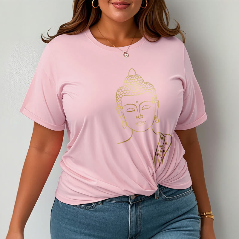 Buddha Stones Złoty Budda w Głębokiej Medytacji Koszulka T-shirt - image 13