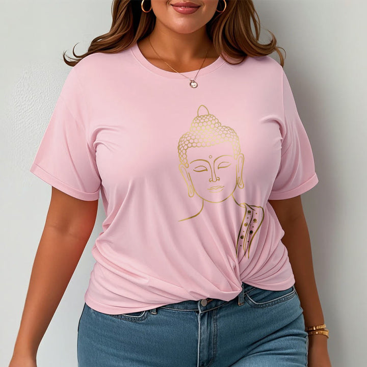 Buddha Stones Złoty Budda w Głębokiej Medytacji Koszulka T-shirt - image 13