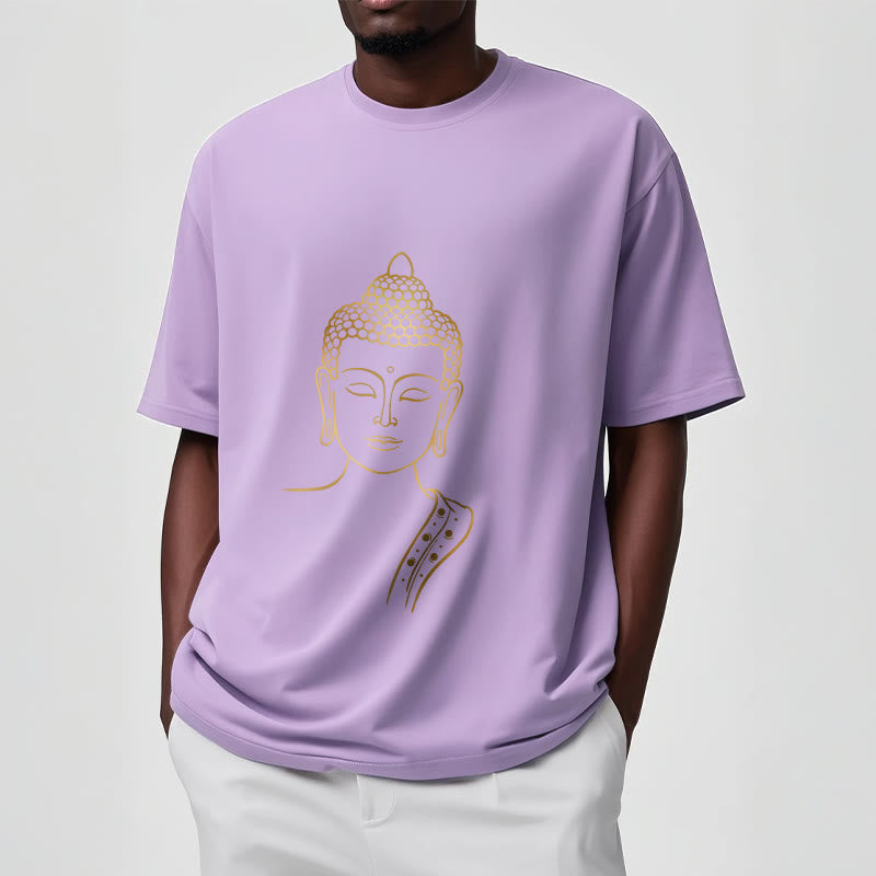 Buddha Stones Złoty Budda w Głębokiej Medytacji Koszulka T-shirt - image 17