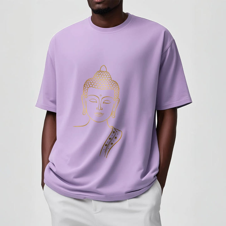 Buddha Stones Złoty Budda w Głębokiej Medytacji Koszulka T-shirt - image 17